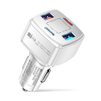 OLAF Dual USB C Φορτιστής αυτοκινήτου Γρήγορη φόρτιση USB Τύπος C Γρήγορος φορτιστής PD QC3.0 Για iphone Προσαρμογέας φορτιστή τηλεφώνου αυτοκινήτου Samsung Xiaomi