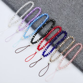 Universal λουράκι τηλεφώνου Fashion Bling Crystal Beads Χέρι λουράκι κορδόνι καρπού για τηλέφωνα iPhone X Samsung Camera GoPro Μπρελόκ