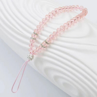 Universal λουράκι τηλεφώνου Fashion Bling Crystal Beads Χέρι λουράκι κορδόνι καρπού για τηλέφωνα iPhone X Samsung Camera GoPro Μπρελόκ