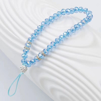 Universal λουράκι τηλεφώνου Fashion Bling Crystal Beads Χέρι λουράκι κορδόνι καρπού για τηλέφωνα iPhone X Samsung Camera GoPro Μπρελόκ