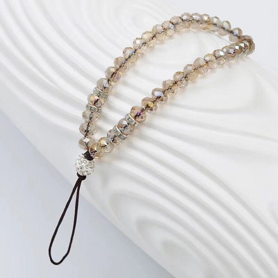 Universal λουράκι τηλεφώνου Fashion Bling Crystal Beads Χέρι λουράκι κορδόνι καρπού για τηλέφωνα iPhone X Samsung Camera GoPro Μπρελόκ