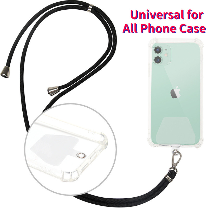 Плътен ремък за телефон презрамка за врата Розово регулируемо колие за телефон Мобилни аксесоари Талисман за телефон Кабел за мобилен телефон Универсален