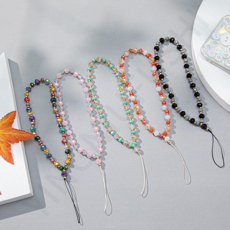 Telefono papuošalai Akrilo karoliukai Mobiliojo telefono pakabukas Krištolinis pakabukas Telefono dirželis Mobiliojo telefono dirželiai Kabanti virvė