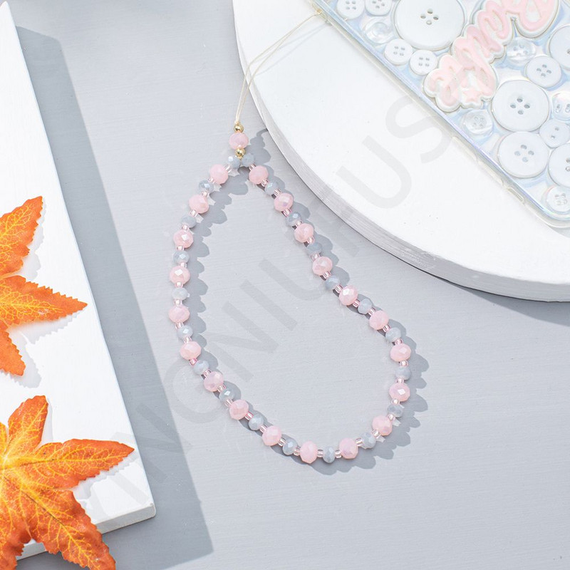 Telefono papuošalai Akrilo karoliukai Mobiliojo telefono pakabukas Krištolinis pakabukas Telefono dirželis Mobiliojo telefono dirželiai Kabanti virvė