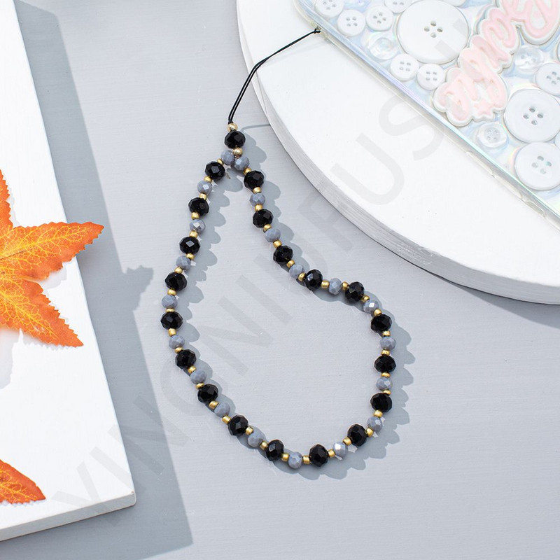 Telefono papuošalai Akrilo karoliukai Mobiliojo telefono pakabukas Krištolinis pakabukas Telefono dirželis Mobiliojo telefono dirželiai Kabanti virvė