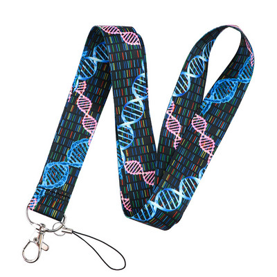 Cartoon Chemistry Lanyard Λουράκι κινητού τηλεφώνου Κάρτα ταυτότητας Κάτοχος σήματος σχοινί Μπρελόκ Μπρελόκ Αξεσουάρ ιστών Δώρα