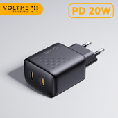 VOLTME USB зарядно устройство за iPhone 12 PD 20W бързо зареждане на телефон зарядно устройство Quick Charge 4.0 USB тип C бързо зарядно устройство за Samsung Xiaomi