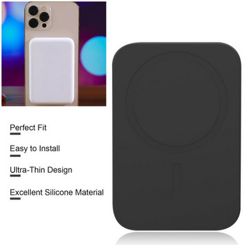 Εξαιρετικά λεπτή προστατευτική θήκη σιλικόνης για το iPhone 11 12 Pro Max Κάλυμμα ασύρματου φορτιστή για το iphone Battery Pack Shell