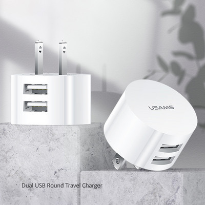 5V 2.1A Dual USB Charger EU US UK Plug Quick Charge Wall Charge Mobile Phone Charging Mini Adapter Travel Charger for iPhone