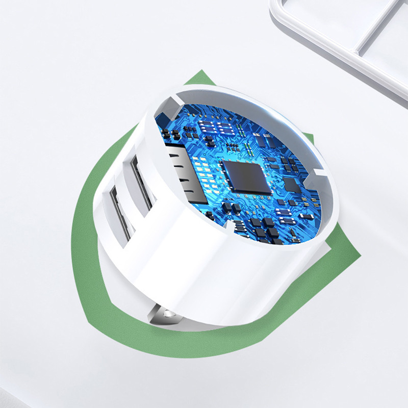 5V 2.1A Двойно USB зарядно устройство EU US UK Plug Бързо зареждане Стенно зарядно устройство Зареждане на мобилен телефон Мини адаптер Зарядно устройство за пътуване за iPhone