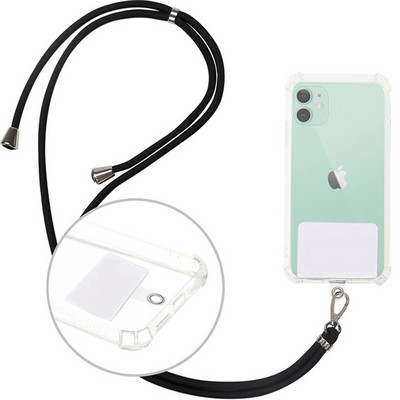 Universālā tālruņa pret pazaudēšanas virves DIY atslēgu piekariņu noņemamas siksnas mobilajam tālrunim Crossbody mobilā tālruņa virves iekarināmās kakla siksnas
