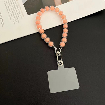 Anti-lost Universal Strap Κοντό κορδόνι καρπού με χάντρες πολύχρωμο βραχιόλι με χάντρες Κρεμαστό μενταγιόν χειρός Κορδόνι κινητού τηλεφώνου