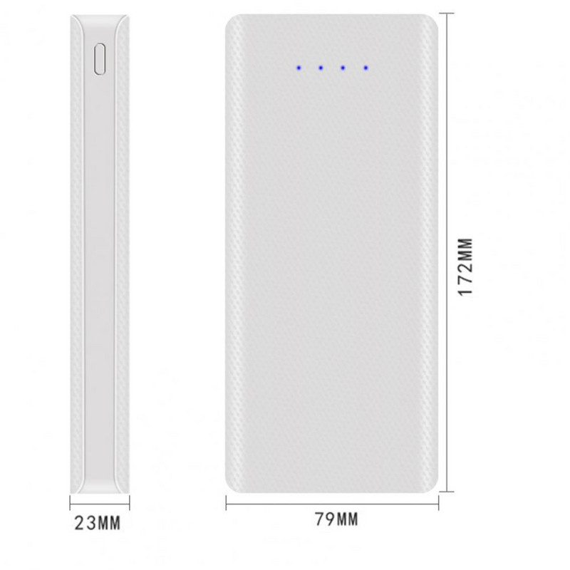 Калъф за Power Bank W8 Без заваряване Преносим DIY 18650 Кутия за зарядно устройство за батерии със светлинен индикатор Кутия за Power Bank