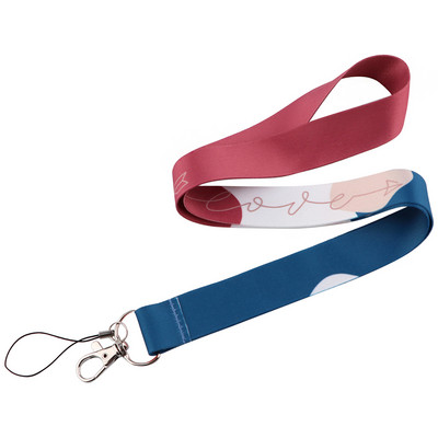 JF1364 Минимализъм Любов презрамка за врата Връзки за ключ Лична карта Фитнес зала Каишка за мобилен телефон USB държач за значка Въже Висулка Ключодържател Подарък