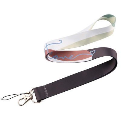 JF1364 Минимализъм Любов презрамка за врата Връзки за ключ Лична карта Фитнес зала Каишка за мобилен телефон USB държач за значка Въже Висулка Ключодържател Подарък