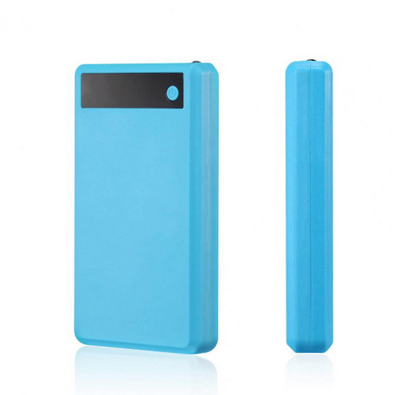 Keičiama praktiška 6 x 18650 baterijos įkrovimo laikymo dėžutė su stipriu žibintuvėliu maitinimo banko dėžute, nuimama išmaniajam telefonui