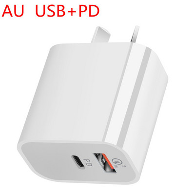 iPhone 14 Pro 13 Pro Max PD Type-C gyorstöltőhöz Apple iPhone 12 11 Pro XR XS Max Samsung Power Phone Adapterhez US EU AU UK