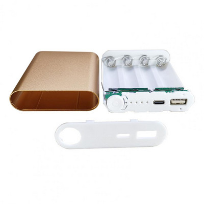 Praktično ergonomsko 4-ćelijsko 18650 baterijsko kućište za napajanje mobitela s visokom stopom pretvorbe Poslovno kućište za napajanje mobitela od aluminijske legure