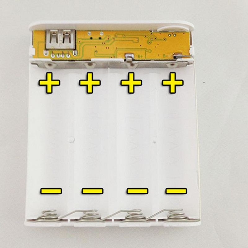 Praktično ergonomsko 4-ćelijsko 18650 baterijsko kućište za napajanje mobitela s visokom stopom pretvorbe Poslovno kućište za napajanje mobitela od aluminijske legure