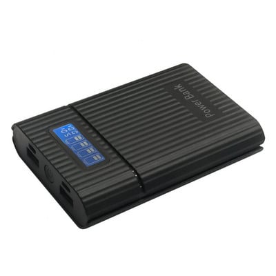 4 Slot 18650 akkumulátortöltő LCD kijelző DIY mobil Power Bank tok ház