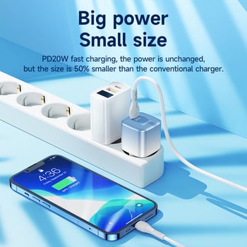 Φορτιστής HOCO PD 20W USB C Τύπος C Προσαρμογέας φόρτισης τοίχου Φορητός φορτιστής τηλεφώνου για iPhone 14 13 12 11 Pro Max