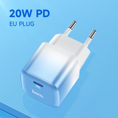 HOCO PD 20W USB C töltő C típusú fali töltő adapter hordozható telefon töltő iPhone 14 13 12 11 Pro Max készülékhez