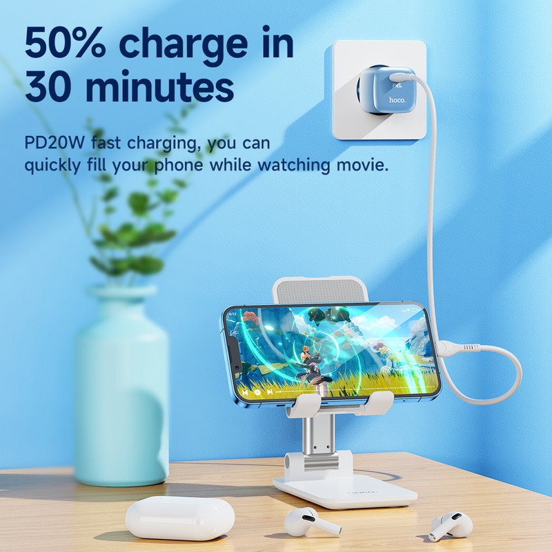 HOCO PD 20W USB C punjač tip C zidni adapter za punjenje prijenosni telefonski punjač za iPhone 14 13 12 11 Pro Max