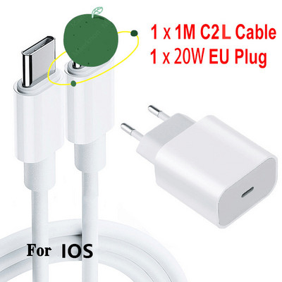 Eredeti töltő iPhone gyorstöltő fali adapterhez 20 W Quick Charge 4.0 3.0 iPhone 14 13 12 11 Pro Max telefontöltőhöz