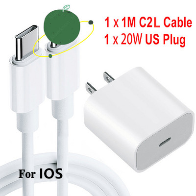 Eredeti töltő iPhone gyorstöltő fali adapterhez 20 W Quick Charge 4.0 3.0 iPhone 14 13 12 11 Pro Max telefontöltőhöz