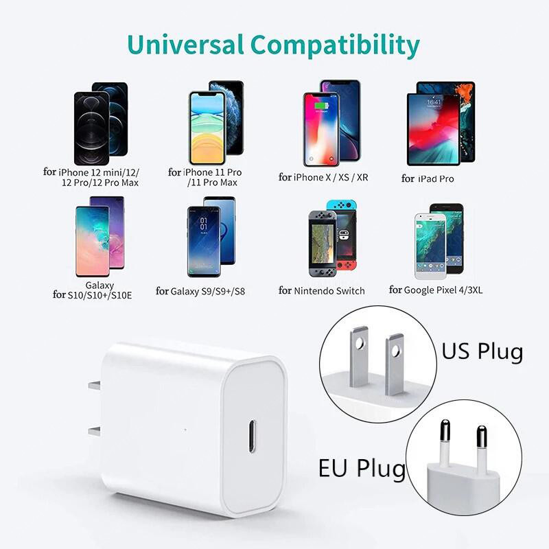 Originalni punjač za iPhone, zidni adapter za brzo punjenje 20W Quick Charge 4.0 3.0 za iPhone 14 13 12 11 Pro Max punjač za telefon