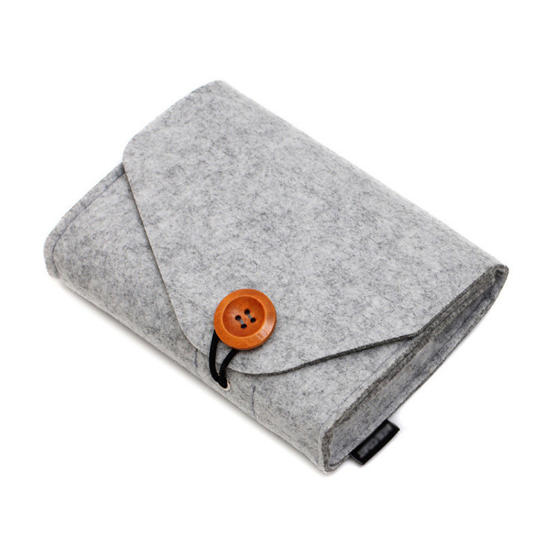 1PC Mini torba za pohranu Paket s novčićima Mini filc torba za pohranu Slušalice TF kartica Power Bank Data kabel Organizator putovanja Kućna pohrana