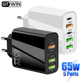 65 W USB C töltő QC3.0 gyorstöltő C típusú PD mobiltelefon töltő adapter iPhone Xiaomi Huawei Samsung ipad Realme Tablet készülékhez