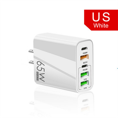 65 W USB C töltő QC3.0 gyorstöltő C típusú PD mobiltelefon töltő adapter iPhone Xiaomi Huawei Samsung ipad Realme Tablet készülékhez