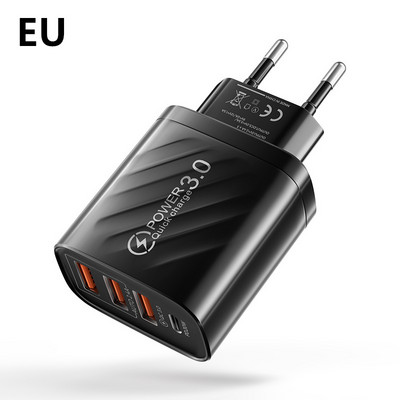 30 W-os USB C töltő Gyorstöltő iphone 13 12 Xiaomi Huawei Samsung Quick Charge 3.0 4.0 mobiltelefon-töltő adapterhez QC 3.0