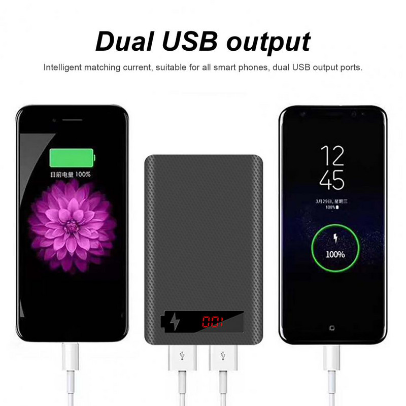 L5 Power Bank torbica Sigurna odvojiva Power Bank kutija LED digitalni zaslon 5x18650 torbica punjača za pametni telefon DIY kućište punjača