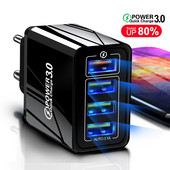Lovebay 48W Quick Charger 3.0 USB töltő iphone Samsung Tablet EU US Plug Wall Mobiltelefon töltő adapter Gyors töltés