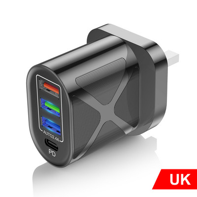 Lovebay 48W Quick Charger 3.0 USB töltő iphone Samsung Tablet EU US Plug Wall Mobiltelefon töltő adapter Gyors töltés