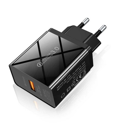 Lovebay 48W Quick Charger 3.0 USB töltő iphone Samsung Tablet EU US Plug Wall Mobiltelefon töltő adapter Gyors töltés