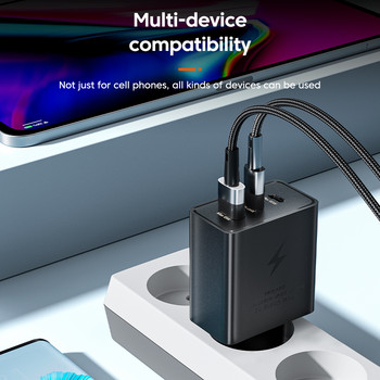 105W USB C Fast Charger 3 Port Κινητό Τηλέφωνο Τύπου C Charger Quick Charge 3.0 Power Adapter για iPhone 12 13 Pro Xiaomi Samsung