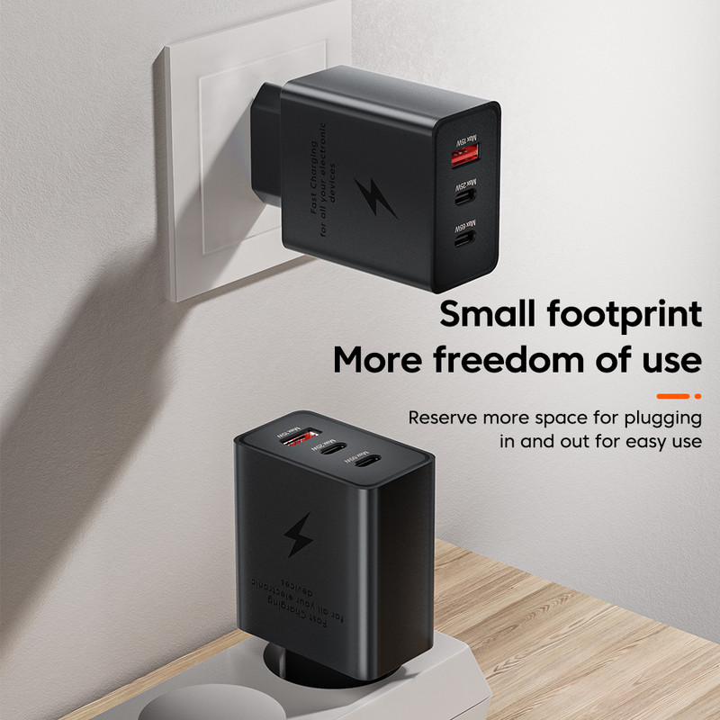 105W USB C brzi punjač s 3 priključka za mobilni telefon tipa C punjač Quick Charge 3.0 adapter za napajanje za iPhone 12 13 Pro Xiaomi Samsung