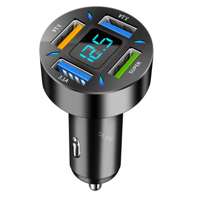 Olaf autós telefontöltő 66W USB C töltő autóban 4 portos PD gyorstöltés QC3.0 telefontöltő adapter iPhone 14 Xiaomi Samsung telefonhoz