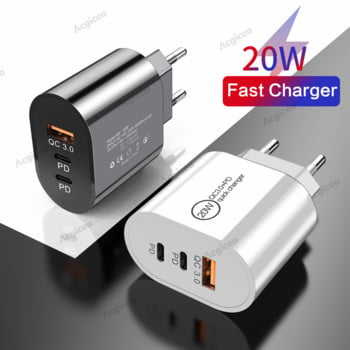 Φορτιστής USB Quick Charge 3.0 για iPhone Γρήγορη φόρτιση τοίχου για Samsung S10 Plug Προσαρμογέας φορτιστών κινητών τηλεφώνων Xiaomi Mi Huawei