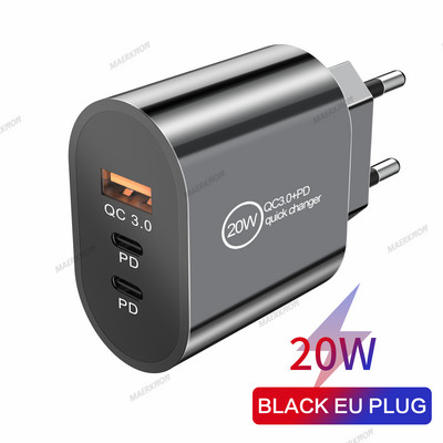 Φορτιστής USB Quick Charge 3.0 για iPhone Γρήγορη φόρτιση τοίχου για Samsung S10 Plug Προσαρμογέας φορτιστών κινητών τηλεφώνων Xiaomi Mi Huawei
