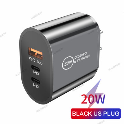 Φορτιστής USB Quick Charge 3.0 για iPhone Γρήγορη φόρτιση τοίχου για Samsung S10 Plug Προσαρμογέας φορτιστών κινητών τηλεφώνων Xiaomi Mi Huawei