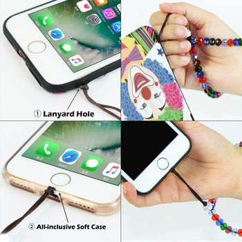 JONSNOW Λωρίδα κινητού τηλεφώνου Bling Diamond Lanyard μήκους 13 cm για iPhone Samsung Huawei Xiaomi Τηλέφωνο MP3 Wrist Rope Crystal