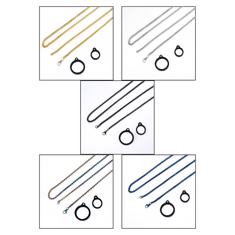 Prijenosni metalni remen za vrpcu Neklizajući prsten za vješanje Uže protiv pada Dodaci Lanac od zmijske kosti Vaporizer Raspršivač