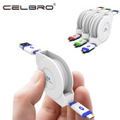 Cablu USB tip C retractabil 1M 2M 3M Cablu de încărcare USB C Adaptor încărcător telefon Cablu cablu de încărcare tip c pentru Samsung Huawei