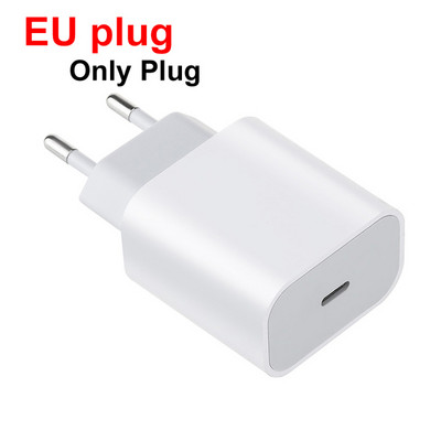 PD 20 W USB-C hálózati adapter töltő US EU Plug QC4.0 okostelefon gyorstöltő ipad pro 2021 2020 2018 11`` 13`` iPhone 12 11 készülékhez