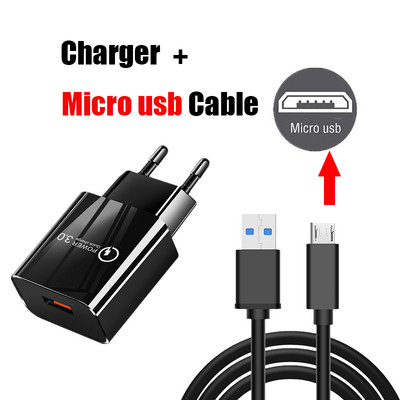 Încărcător USB Încărcare rapidă QC 3.0 pentru telefon Xiaomi Redmi Note 9 Pro Redmi K40 Pro Samsung Huawei 18W Adaptor încărcătoare pentru telefon mobil