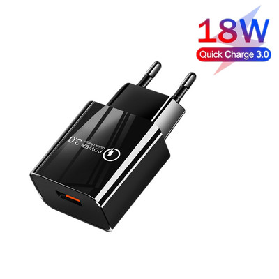 Încărcător USB Încărcare rapidă QC 3.0 pentru telefon Xiaomi Redmi Note 9 Pro Redmi K40 Pro Samsung Huawei 18W Adaptor încărcătoare pentru telefon mobil